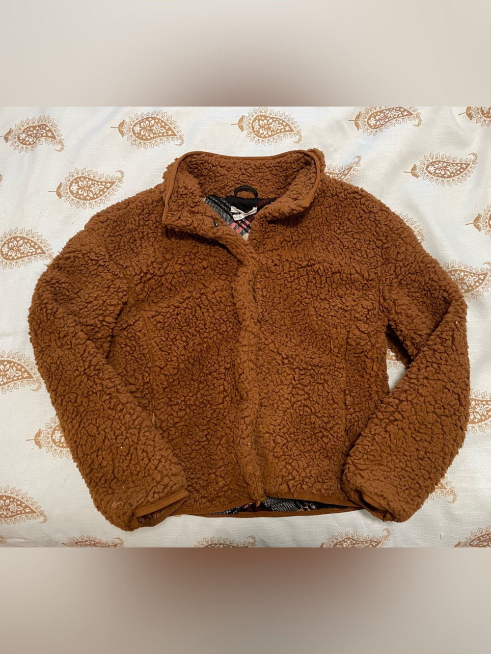 Maurices Women's Teddy Sherpa Jacket in Rich Brown